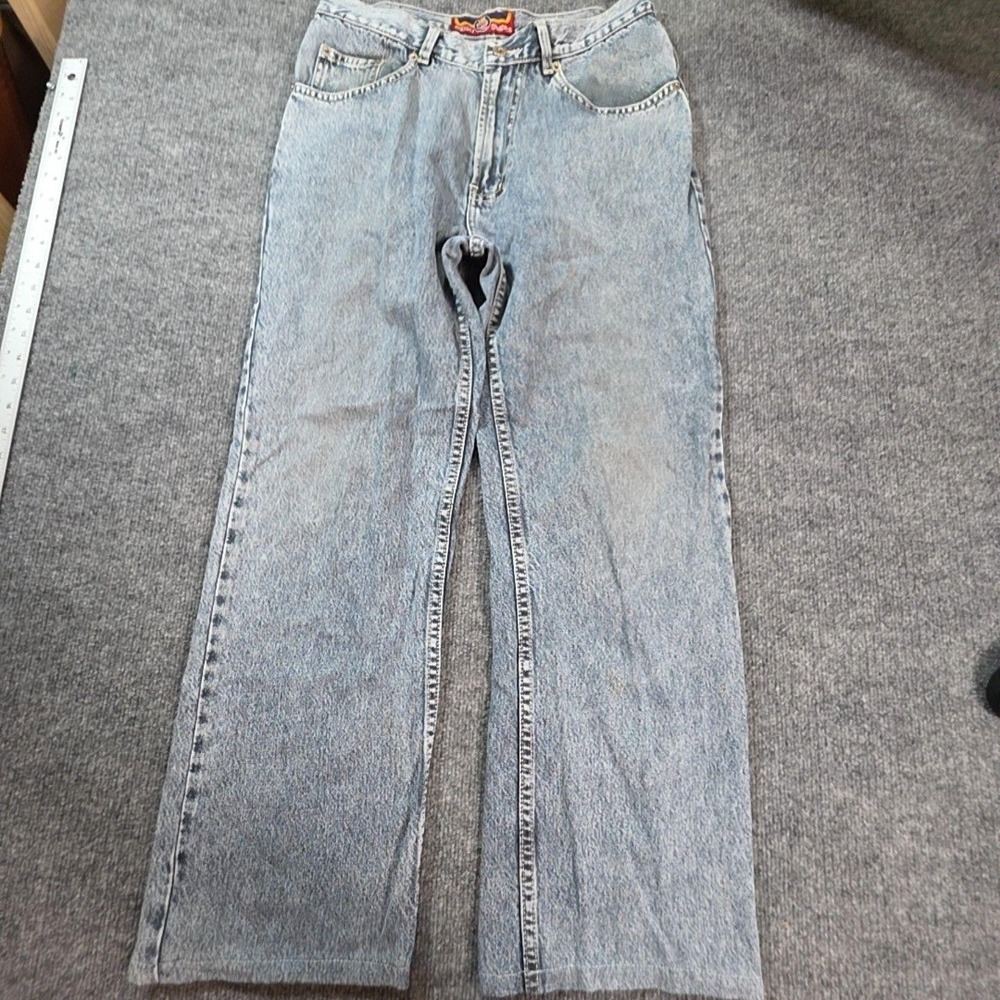 J&K Jeans Mens 31x30 Blue Light Wash Relaxed Straight Denim Pants Casual